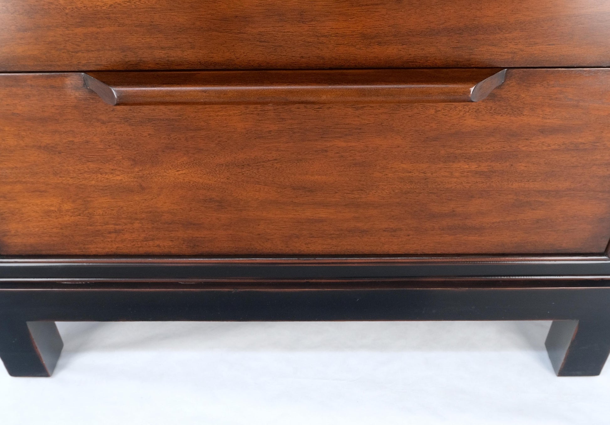 EstablishedLines Pair 7.5' Tall Custom Mahogany Etageres Adjustable Shelves Dresser Drawers MINT!