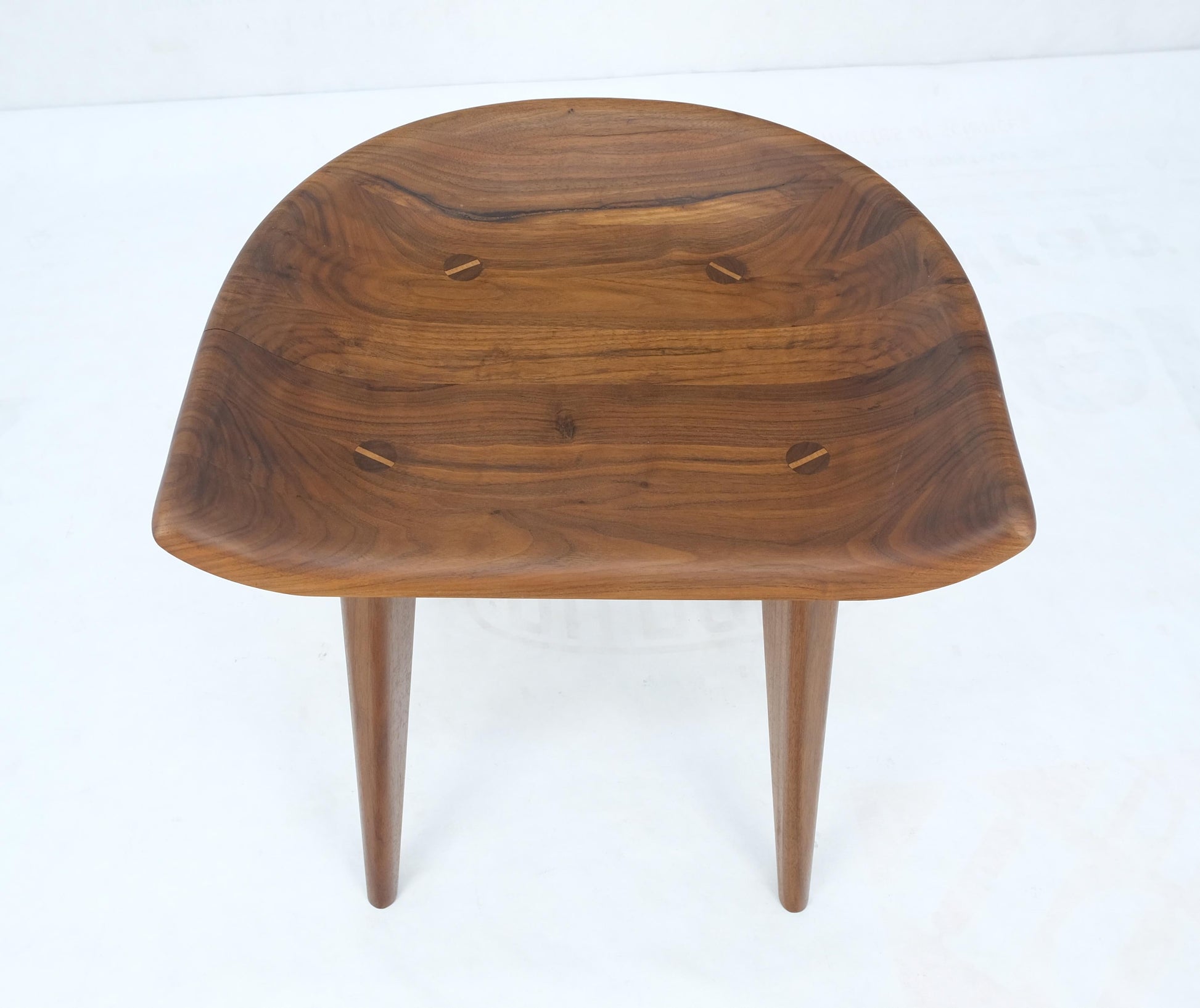 Solid Walnut 20" Modern Counter Stool Oil Finish