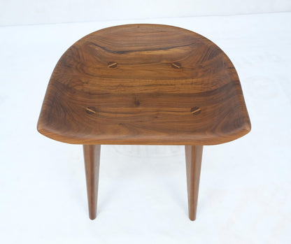 Solid Walnut 20" Modern Counter Stool Oil Finish