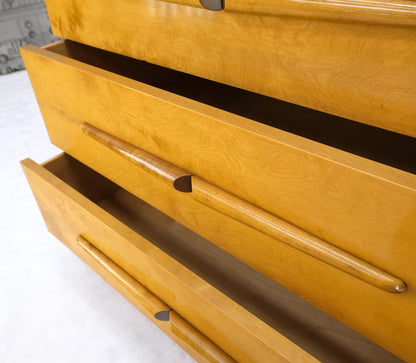 EstablishedLines Honey Amber Tone Finish Edmond Spence High Chest Gentlemen's Dresser Double Door