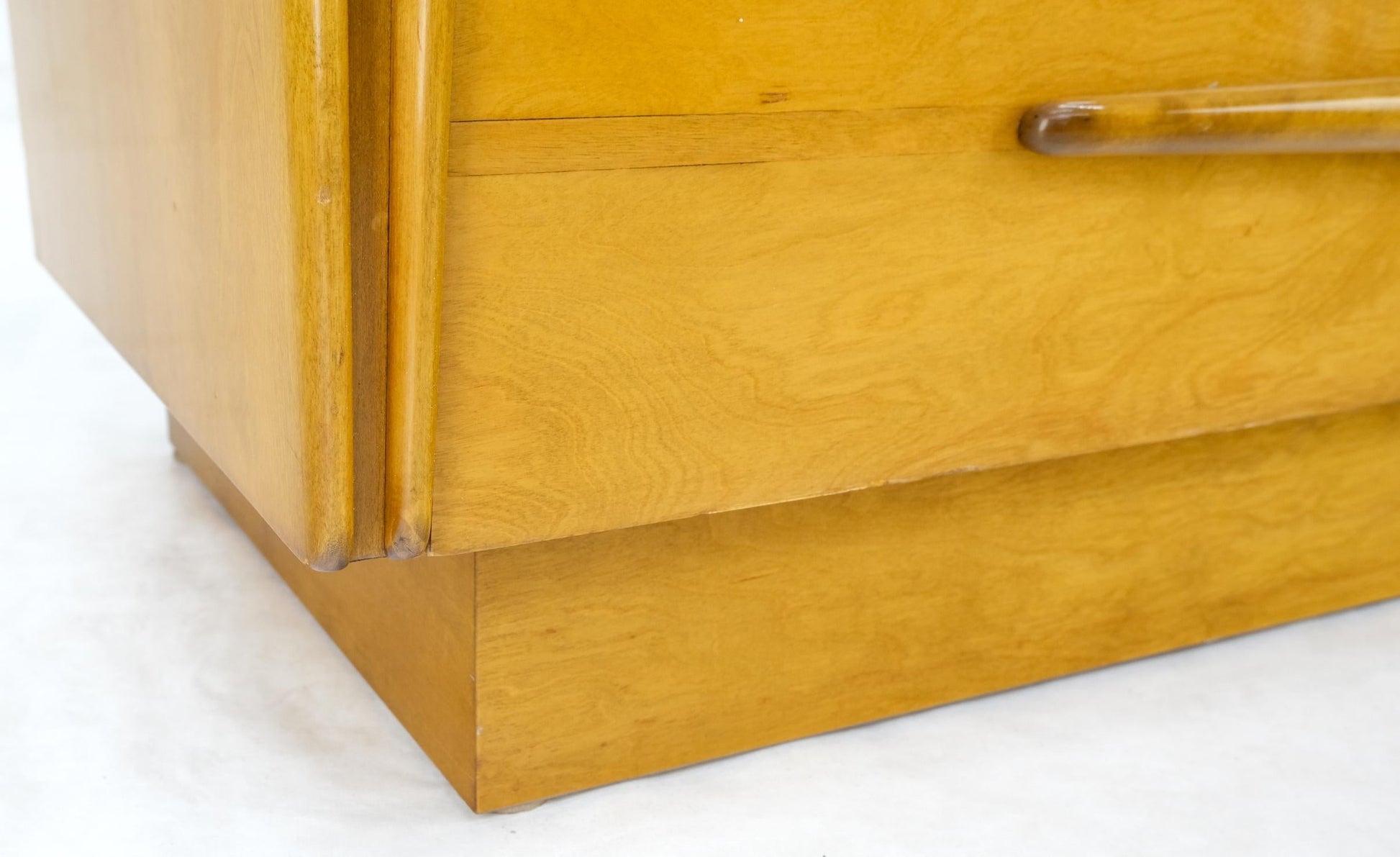 EstablishedLines Honey Amber Tone Finish Edmond Spence High Chest Gentlemen's Dresser Double Door