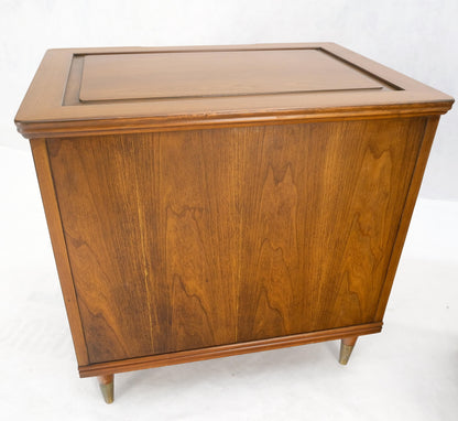 EstablishedLines Pair Widdicomb Campaign Style Solid Cherry Brass Pulls Night Stands Tables MINT!
