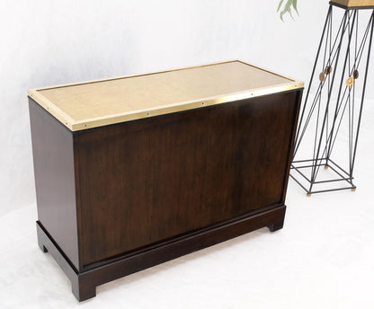 Campaign Style 6 Drawers Brass Drop Pulls Mid-Century Modern Bachelor Chest Mint