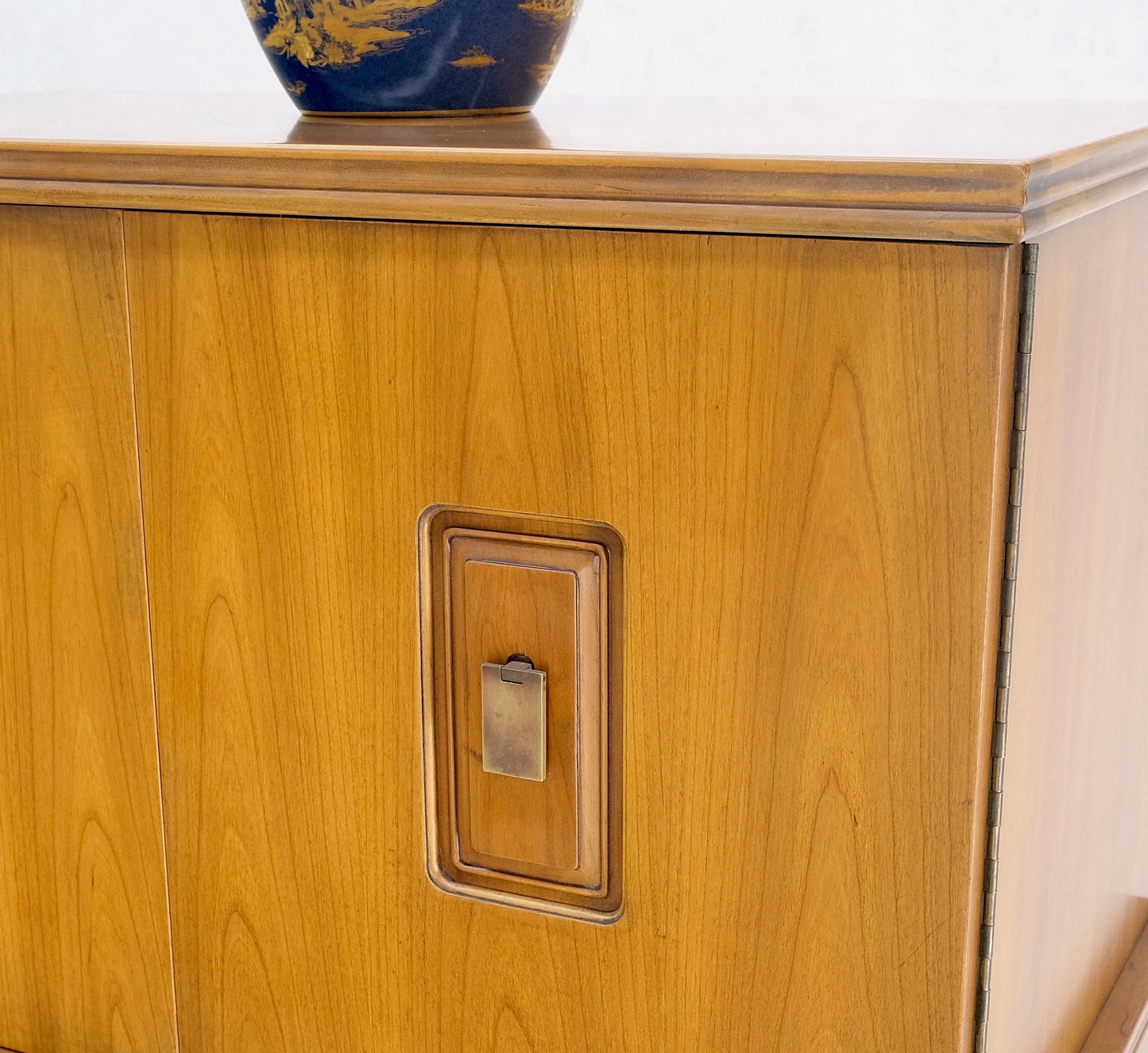 Widdicomb Solid Cherry Brass Pulls Hardware Block Front High Chest Dresser Mint!