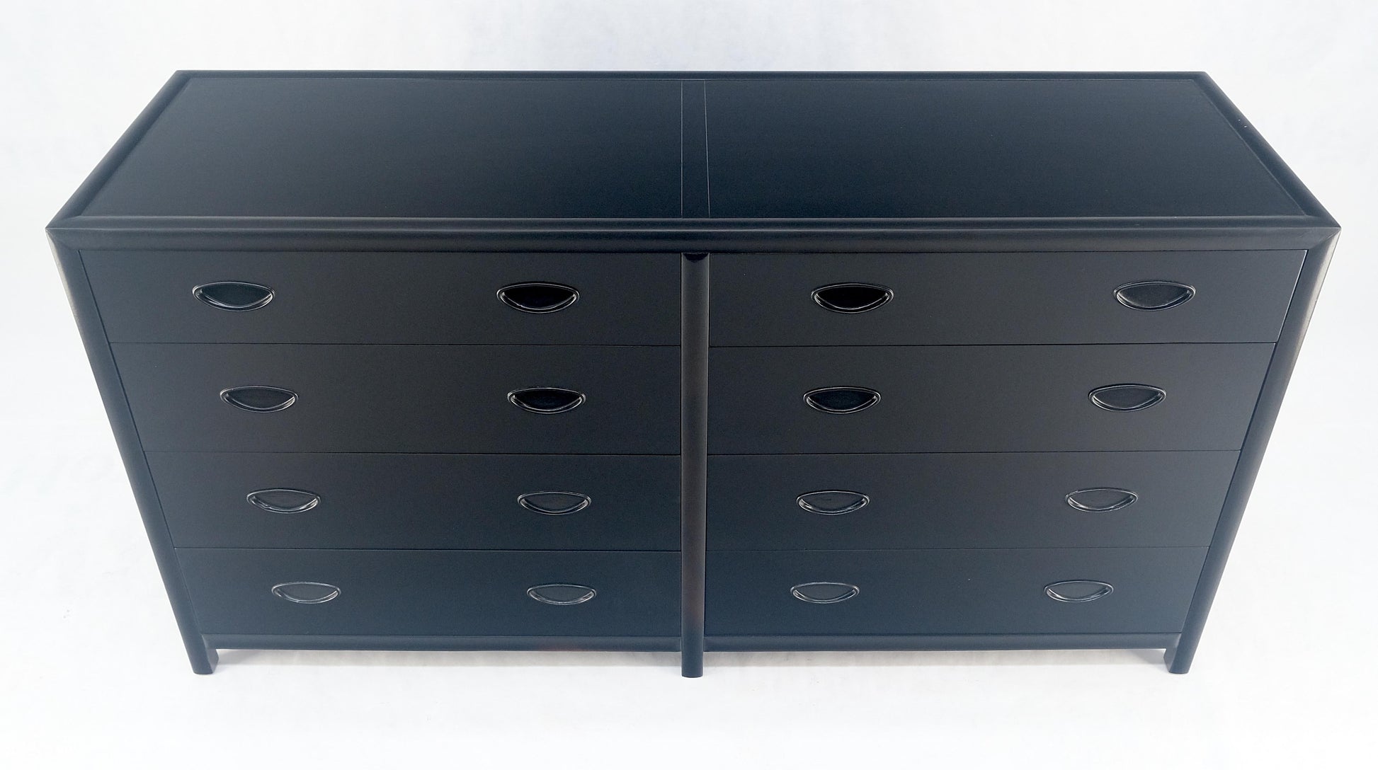 Michael Taylor Baker 8 Drawers Ebonized Double Dresser Credenza Mid Century MINT