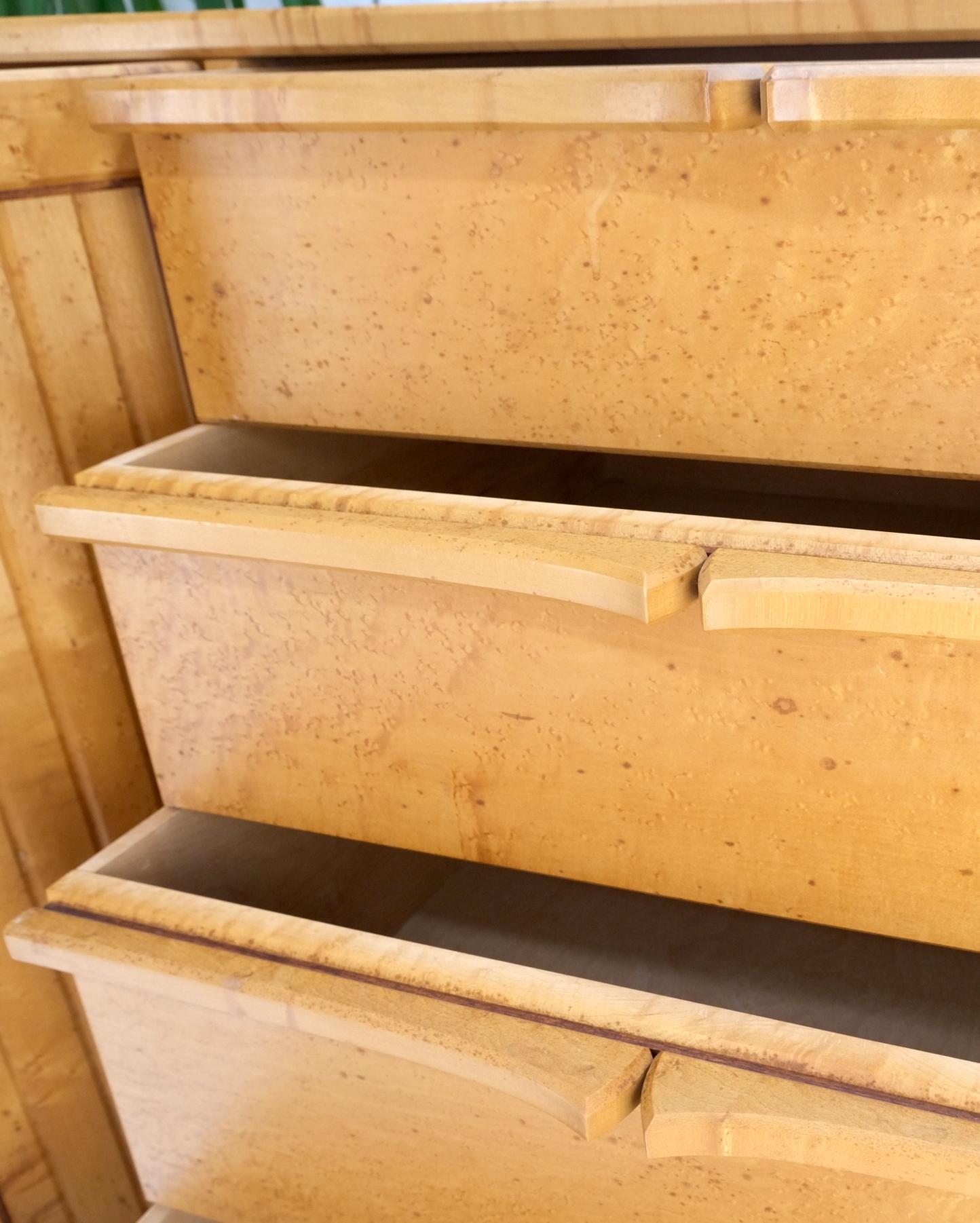 EstablishedLines Solid Birds Eye Curly Maple All Dovetailed Artists Signed Sideboard Server MINT!