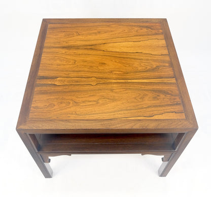 EstablishedLines Baker Rosewood Ebonized Mahogany 22" Square Side Lamp Occasional Table MINT!