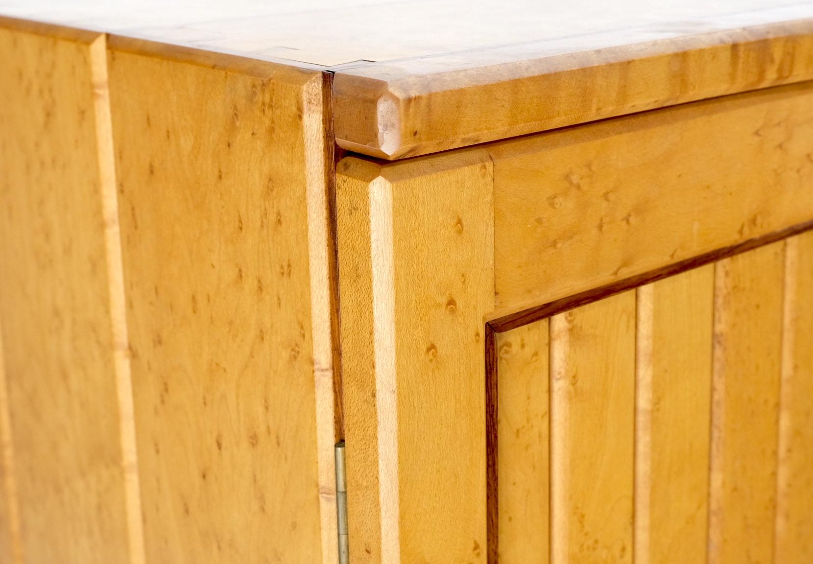 EstablishedLines Solid Birds Eye Curly Maple All Dovetailed Artists Signed Sideboard Server MINT!
