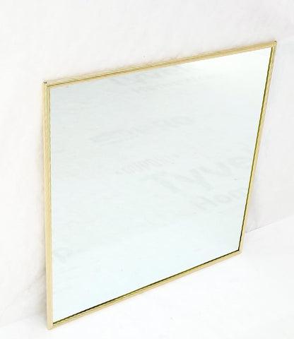 EstablishedLines Aluminum Rope Edge Square Italian Mid Century Modern Wall Mirror MINT!