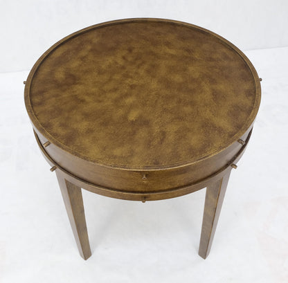 EstablishedLines Steampunk Style Faux Bronze Patina All Steel Metal Side End Table Lamp MINT!