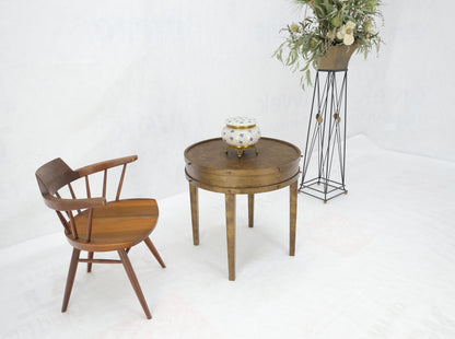 EstablishedLines Steampunk Style Faux Bronze Patina All Steel Metal Side End Table Lamp MINT!