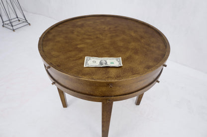 EstablishedLines Steampunk Style Faux Bronze Patina All Steel Metal Side End Table Lamp MINT!