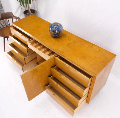 EstablishedLines Edmond Spence Swedish Danish Modern Long Birch 9 Drawers Credenza Dresser MINT