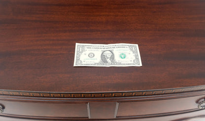 Federal Flame Crotch Mahogany Bow Front Double Door Compartment Sideboard MINT!