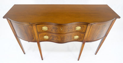 EstablishedLines Councill Two Drawer Double Door Serpentine Front Mahogany Federal Sideboard MINT