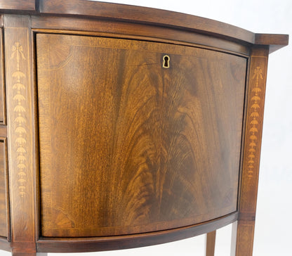 EstablishedLines Councill Two Drawer Double Door Serpentine Front Mahogany Federal Sideboard MINT