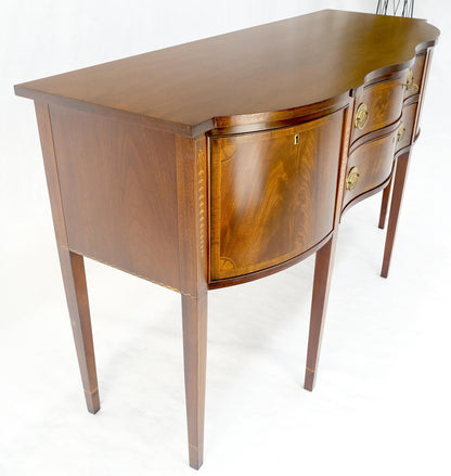EstablishedLines Councill Two Drawer Double Door Serpentine Front Mahogany Federal Sideboard MINT