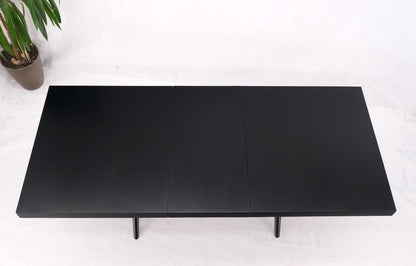 EstablishedLines Black Lacquer One Leaf X Base Gibbings Trestle Dining Table by Widdicomb Mint