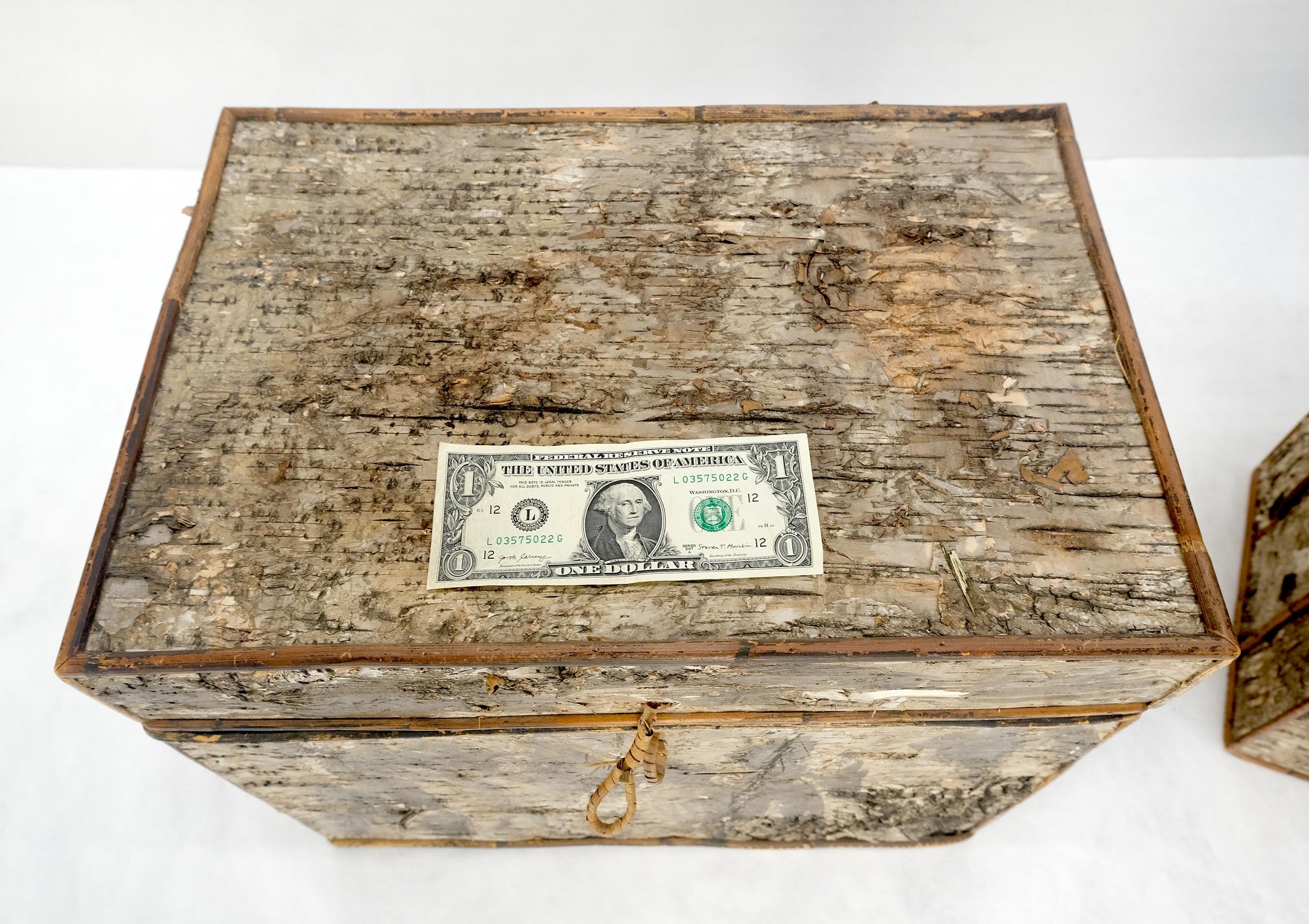 EstablishedLines Unusual Birch Tree Bark Nesting Decorative Trunk Shape Boxes