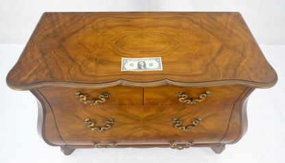EstablishedLines Baker Book Matched Bombay Style Heavy Brass Drop Pulls 3 Drawer Dresser Console