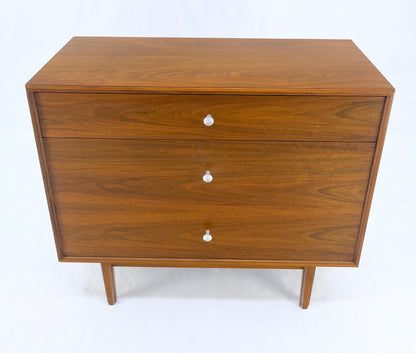 EstablishedLines Jonn Stuart Mid Century Modern 3 Drawer Aluminum Pulls Bachelor Chest Dresser