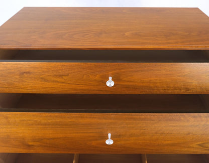 Jonn Stuart Mid Century Modern 3 Drawer Aluminum Pulls Bachelor Chest Dresser