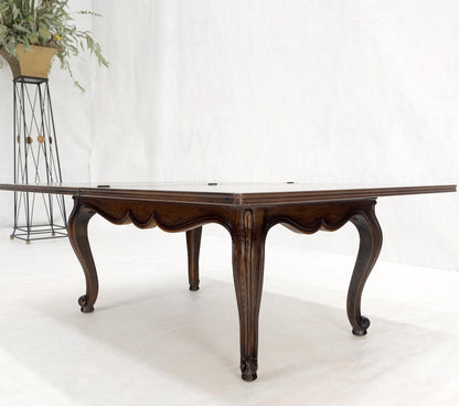 EstablishedLines Flip Top Folding Double Parquet Top Chestnut Coffee Cocktail Table Carved Legs
