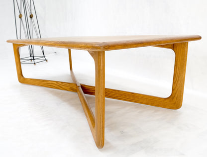 EstablishedLines Restored x Base Rectangle Chestnut Coffee Table by Lane Mid-Century Modern Mint!