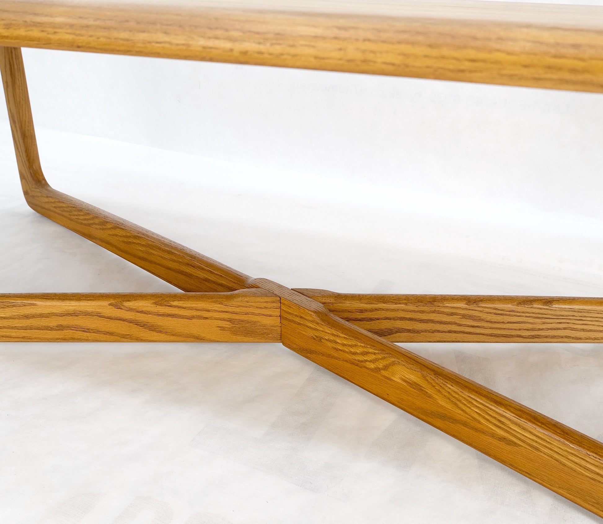 EstablishedLines Restored x Base Rectangle Chestnut Coffee Table by Lane Mid-Century Modern Mint!