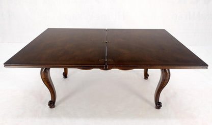 EstablishedLines Flip Top Folding Double Parquet Top Chestnut Coffee Cocktail Table Carved Legs