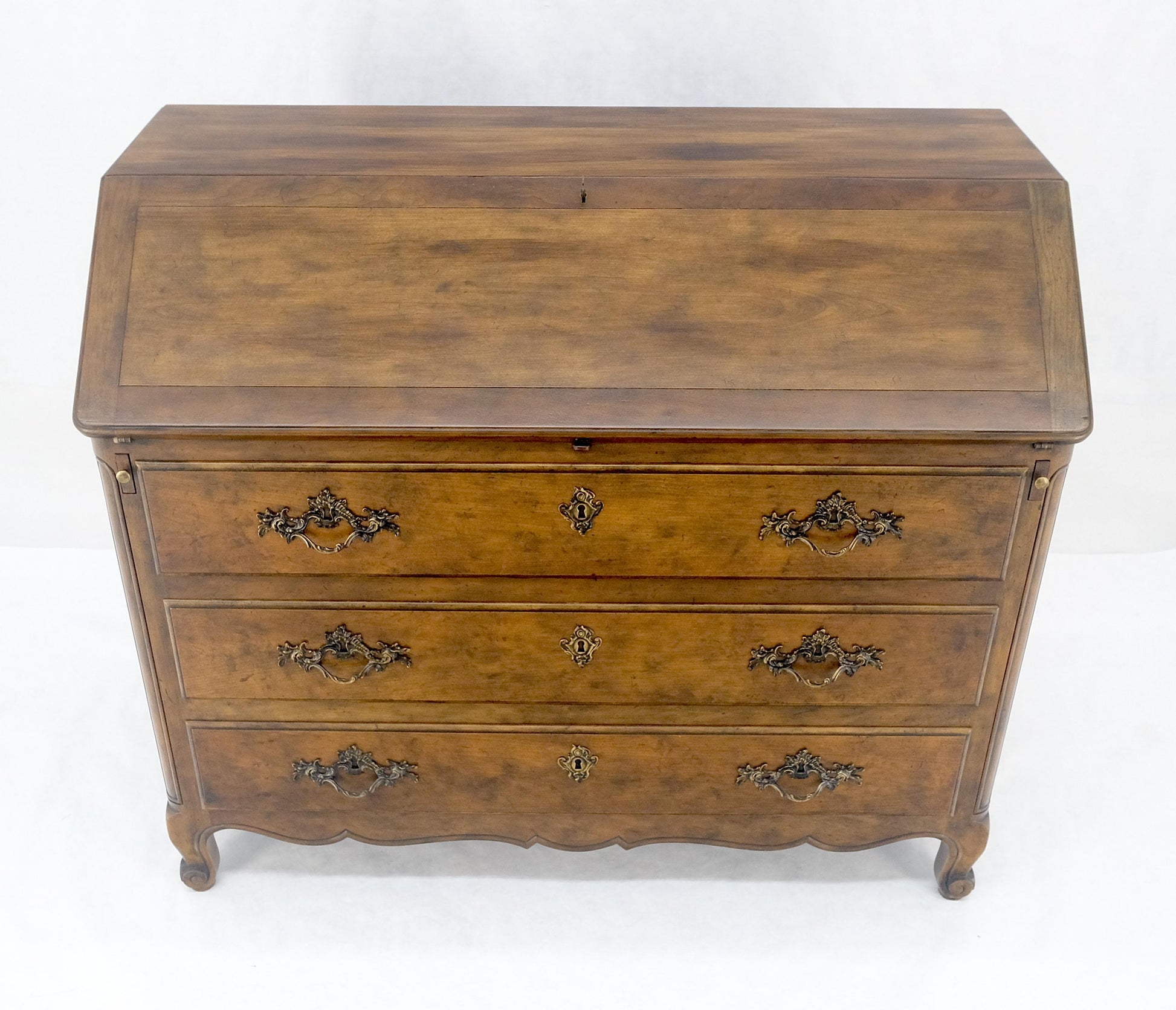 EstablishedLines Baker Slant Drop Front Secretary Desk 3 Drawers Chest MINT
