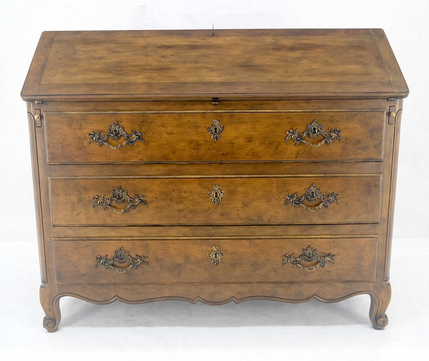 EstablishedLines Baker Slant Drop Front Secretary Desk 3 Drawers Chest MINT