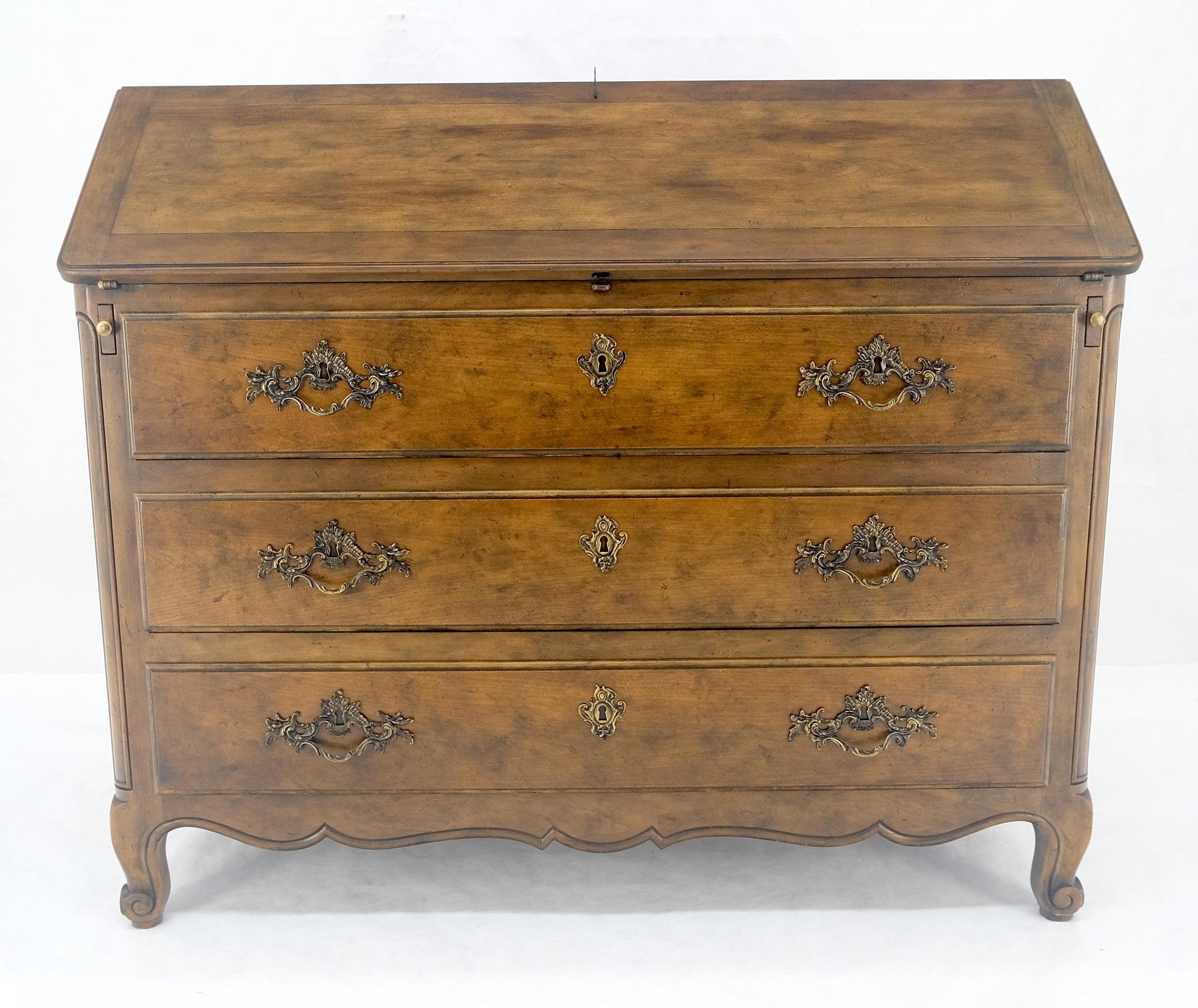 EstablishedLines Baker Slant Drop Front Secretary Desk 3 Drawers Chest MINT
