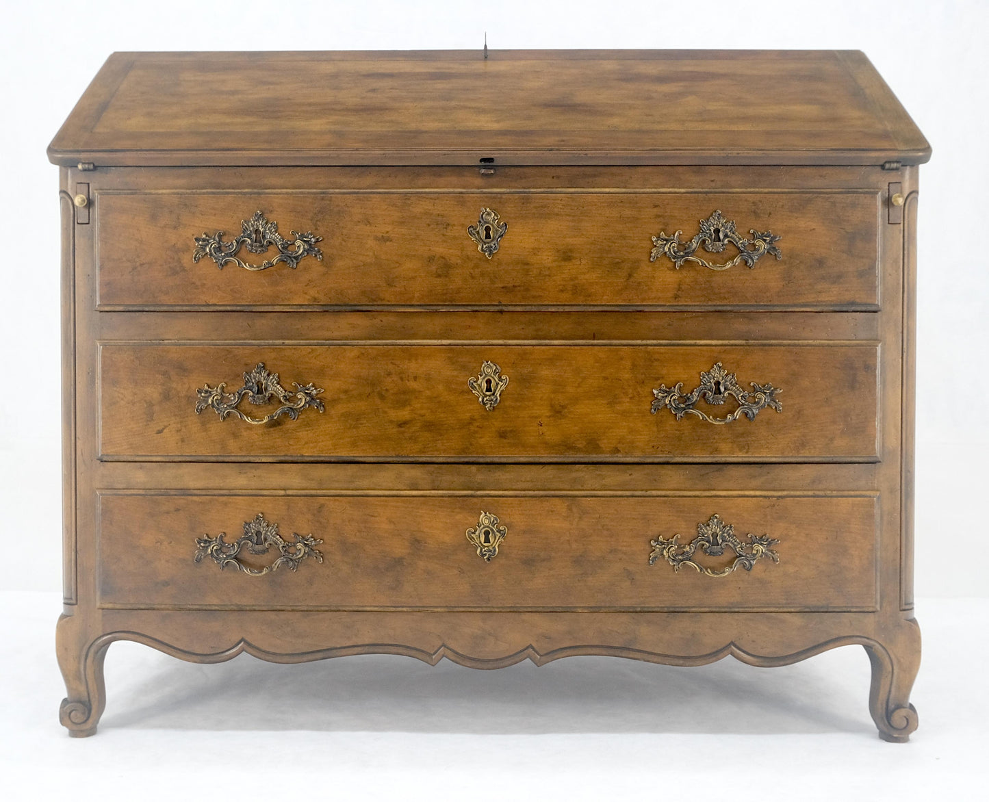 EstablishedLines Baker Slant Drop Front Secretary Desk 3 Drawers Chest MINT