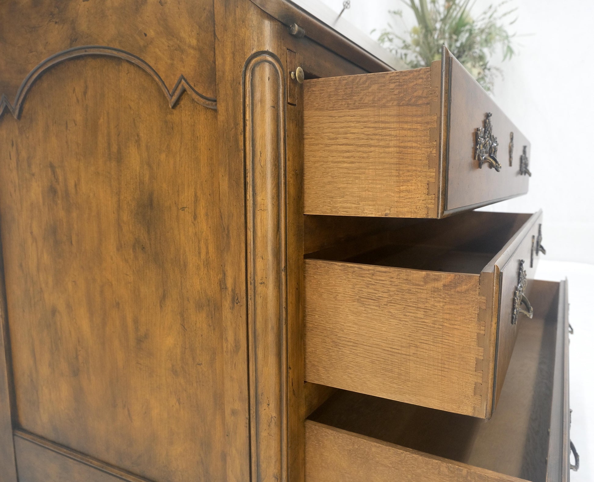 EstablishedLines Baker Slant Drop Front Secretary Desk 3 Drawers Chest MINT