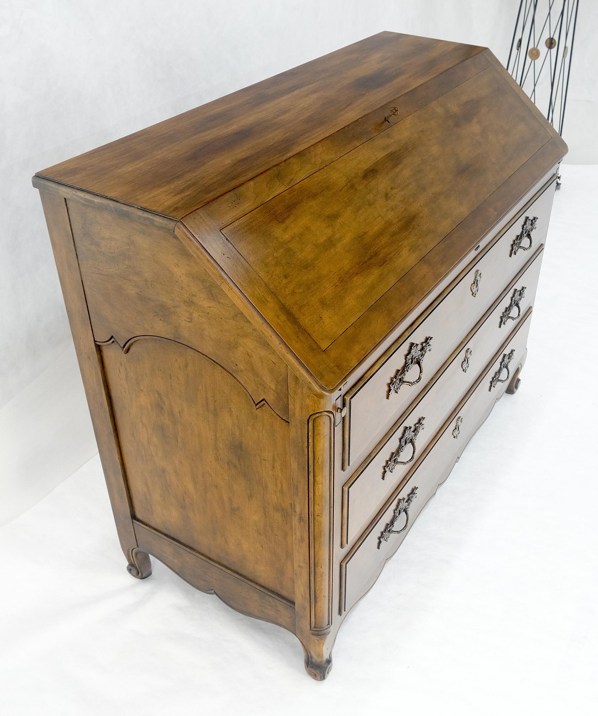 EstablishedLines Baker Slant Drop Front Secretary Desk 3 Drawers Chest MINT