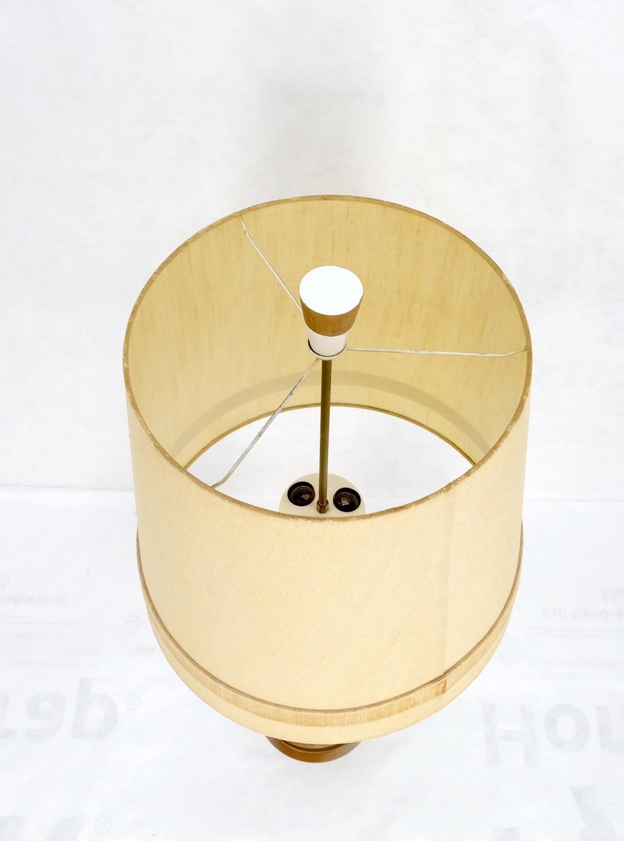 EstablishedLines Mid-Century Modern Cone Shape Geometrical Pattern Pierce Pattern Base Table Lamp