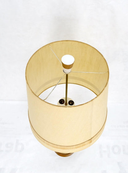 EstablishedLines Mid-Century Modern Cone Shape Geometrical Pattern Pierce Pattern Base Table Lamp