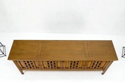 EstablishedLines Low 4 Door 2 Drawers Mid-Century Modern Credenza Light Walnut Finish Mint!