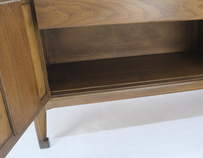 EstablishedLines Low 4 Door 2 Drawers Mid-Century Modern Credenza Light Walnut Finish Mint!