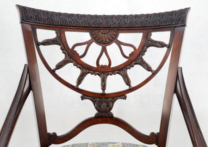 EstablishedLines Set of 8 Very Fine Carved Mahogany Dining Chairs MINT!