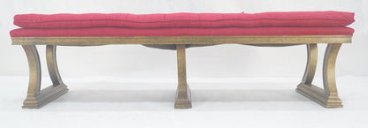 EstablishedLines c1970s Gold Splatter Metallic Style Finish Tufted Cushion Upholstery Bench Clean