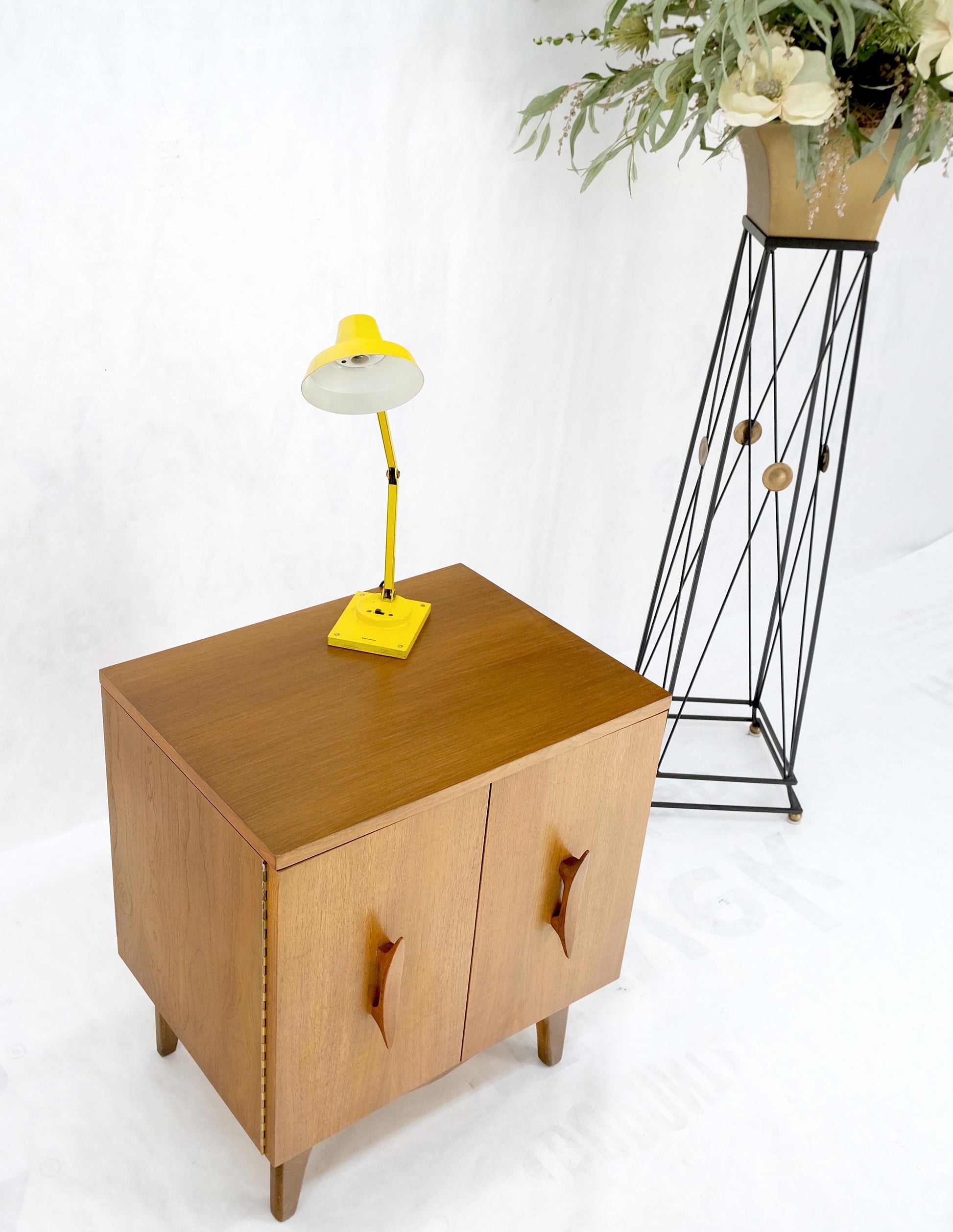 EstablishedLines Vintage Mid-Century Modern Tensor Bright Yellow Enamel Adjustable Desk Lamp