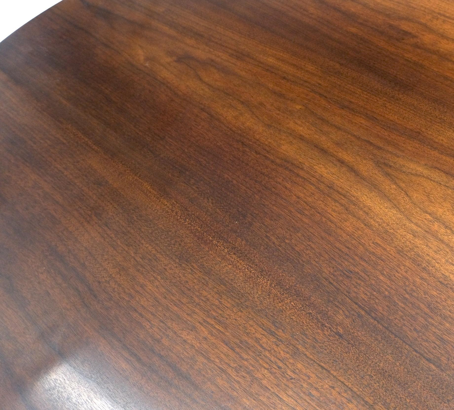 EstablishedLines Gibbings for Widdicomb Mid-Century Modern Round Walnut Coffee Table Tapered Legs