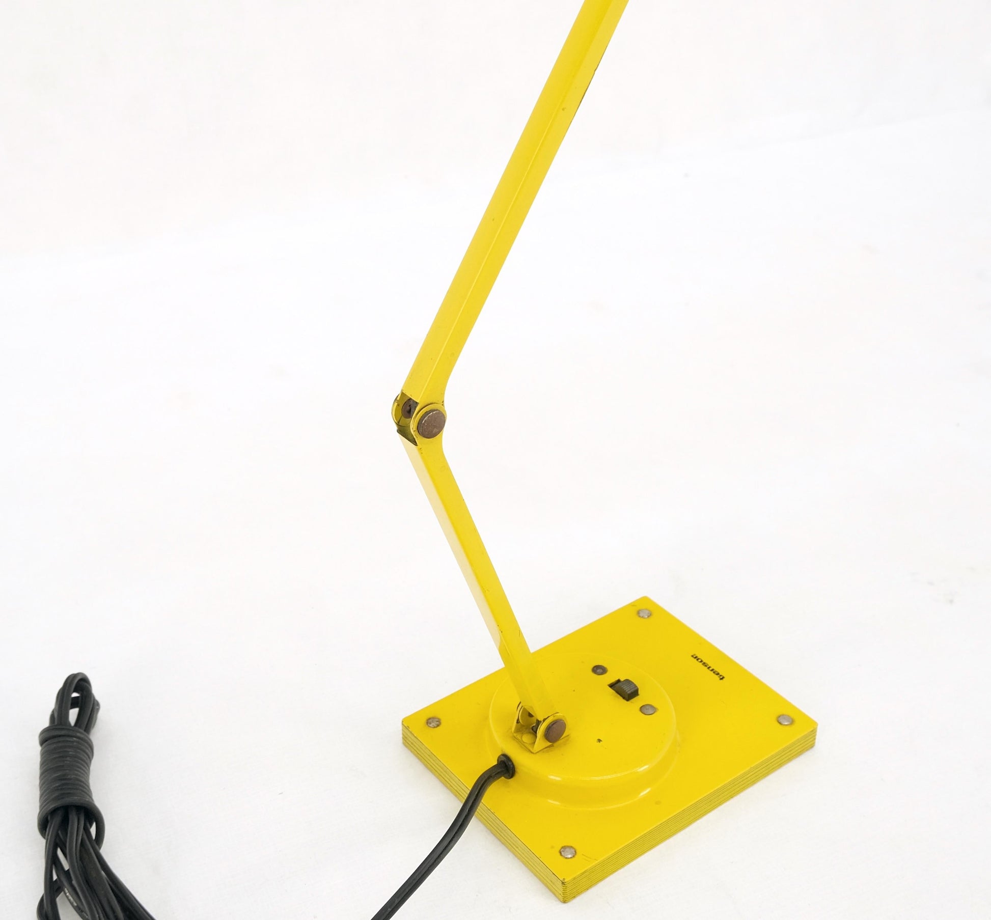 EstablishedLines Vintage Mid-Century Modern Tensor Bright Yellow Enamel Adjustable Desk Lamp