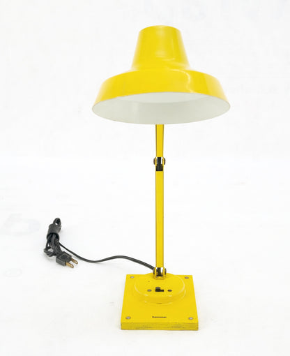 EstablishedLines Vintage Mid-Century Modern Tensor Bright Yellow Enamel Adjustable Desk Lamp