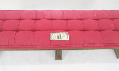 EstablishedLines c1970s Gold Splatter Metallic Style Finish Tufted Cushion Upholstery Bench Clean