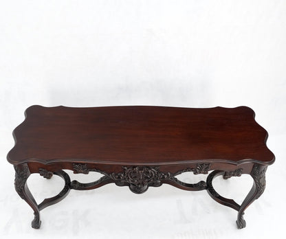 EstablishedLines Carved Mahogany Regency Style Console Sofa Hall Table Mint!