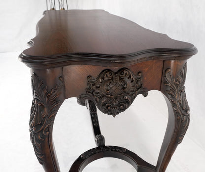 EstablishedLines Carved Mahogany Regency Style Console Sofa Hall Table Mint!