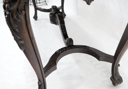 EstablishedLines Carved Mahogany Regency Style Console Sofa Hall Table Mint!